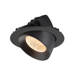 NUMINOS® GIMBLE XL, Luminária de teto embutida, 2700 K, 55°, preto