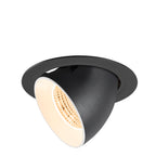 NUMINOS® GIMBLE XL, Luminária de teto embutida, 2700 K, 55°, preto / branco