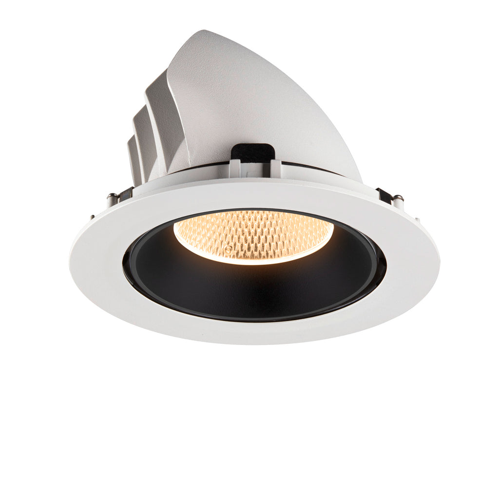 NUMINOS® GIMBLE XL, luminária para encastrar no teto, brance/preta 2700 K 20°