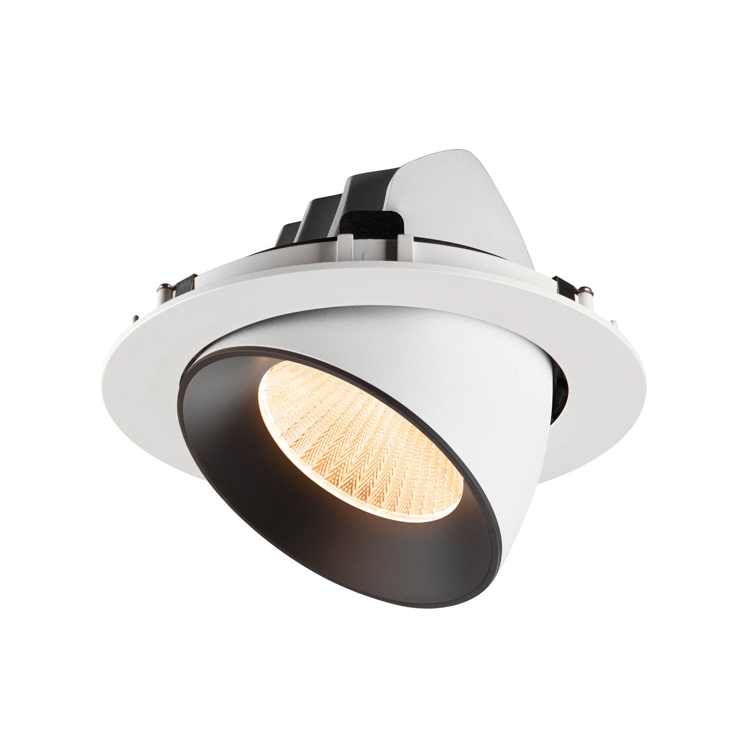 NUMINOS® GIMBLE XL, luminária para encastrar no teto, brance/preta 2700 K 40°