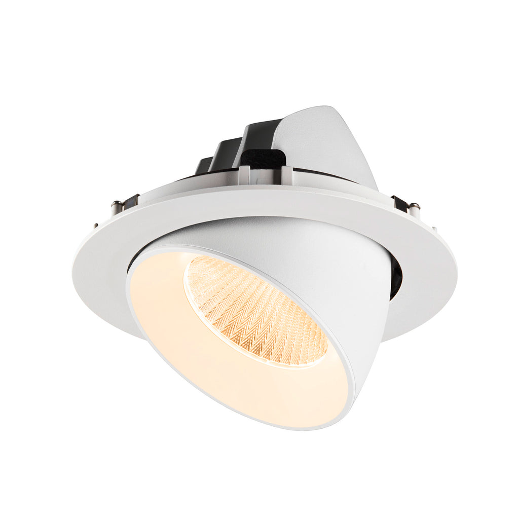 NUMINOS® GIMBLE XL, Luminária de teto embutida, 2700 K, 40°, branco