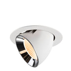 NUMINOS® GIMBLE XL, luminária para encastrar no teto, brance/cromada 2700 K 40°