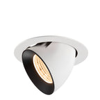 NUMINOS® GIMBLE XL, luminária para encastrar no teto, brance/preta 2700 K 55°
