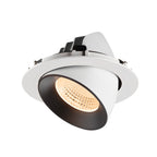 NUMINOS® GIMBLE XL, luminária para encastrar no teto, brance/preta 2700 K 55°
