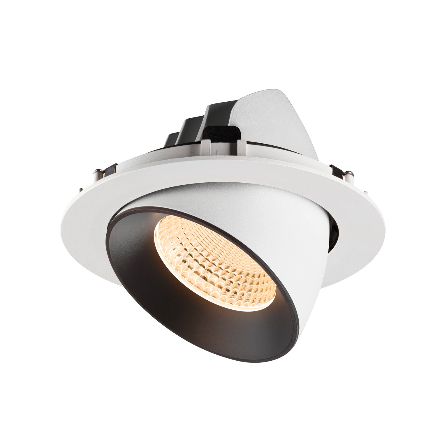 NUMINOS® GIMBLE XL, luminária para encastrar no teto, brance/preta 2700 K 55°