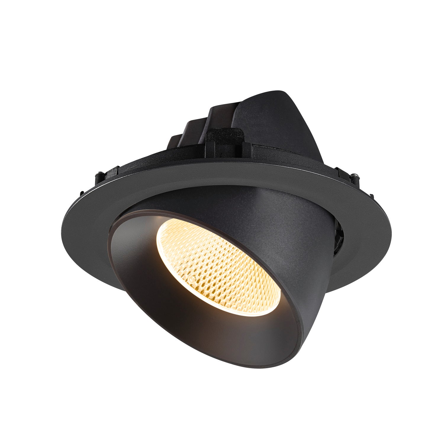 NUMINOS® GIMBLE XL, Luminária de teto embutida, 3000 K, 20°, preto