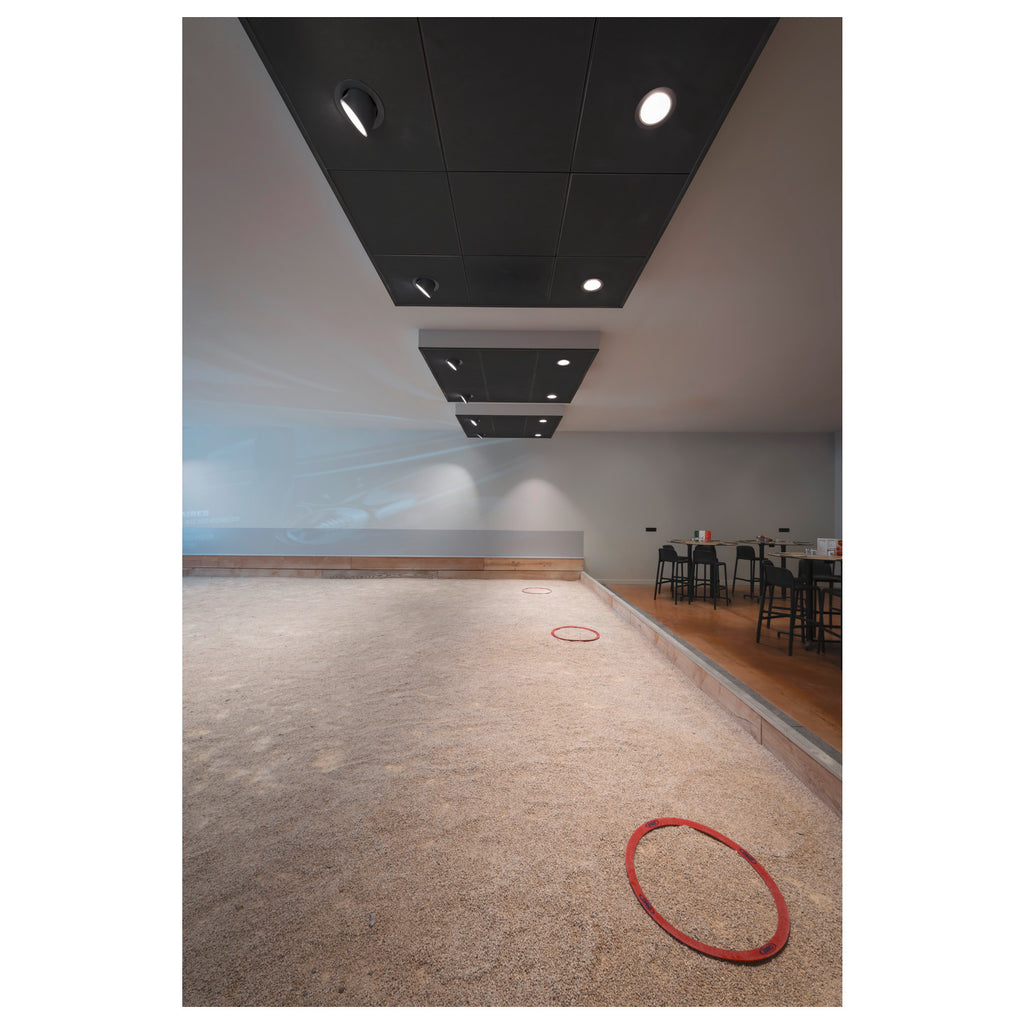 NUMINOS® GIMBLE XL, Luminária de teto embutida, 3000 K, 20°, preto / branco