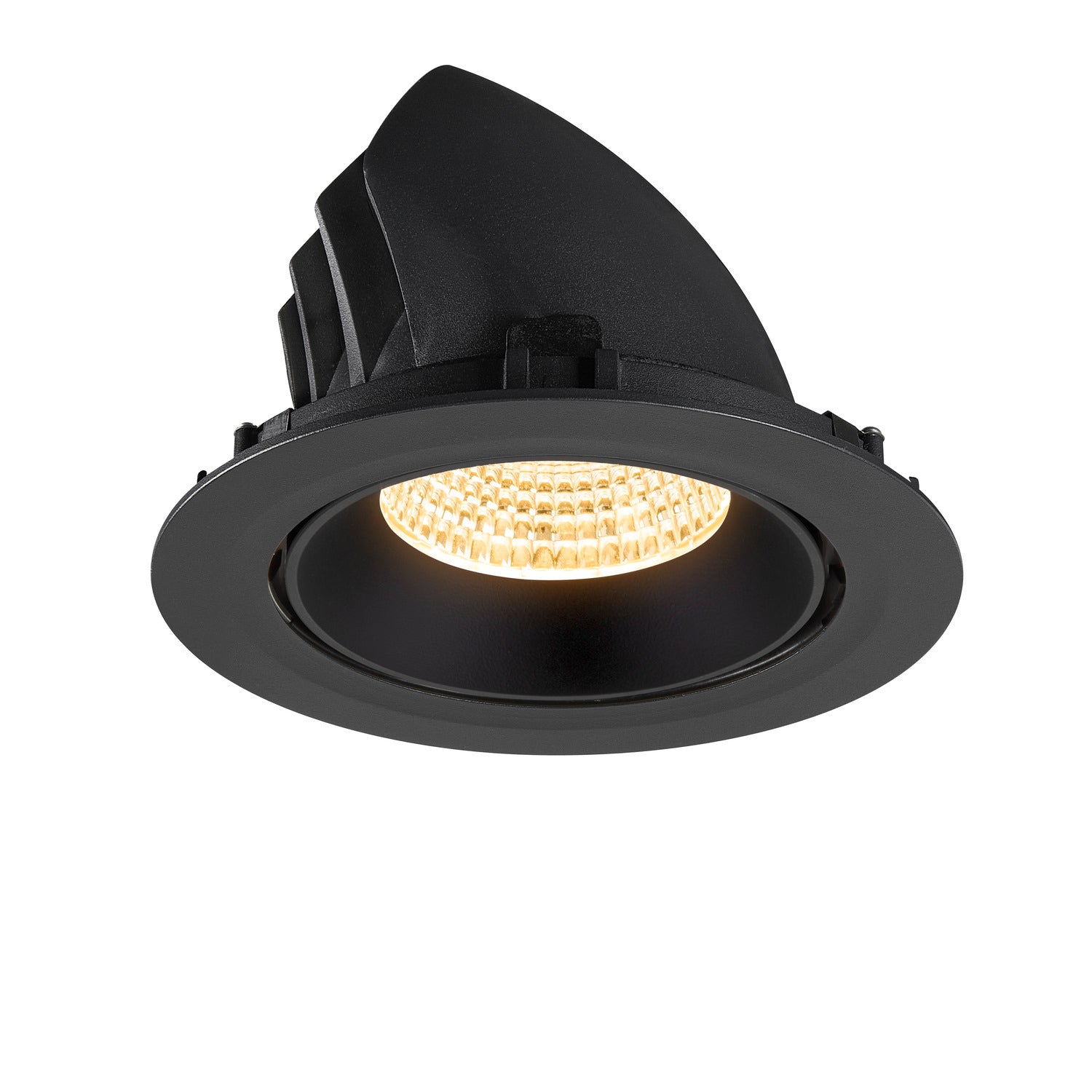 NUMINOS® GIMBLE XL, Luminária de teto embutida, 3000 K, 55°, preto