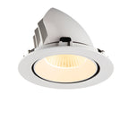 NUMINOS® GIMBLE XL, Luminária de teto embutida, 3000 K, 40°, branco
