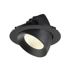 NUMINOS® GIMBLE XL, Luminária de teto embutida, 4000 K, 20°, preto