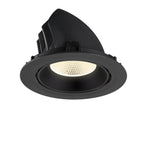 NUMINOS® GIMBLE XL, Luminária de teto embutida, 4000 K, 20°, preto