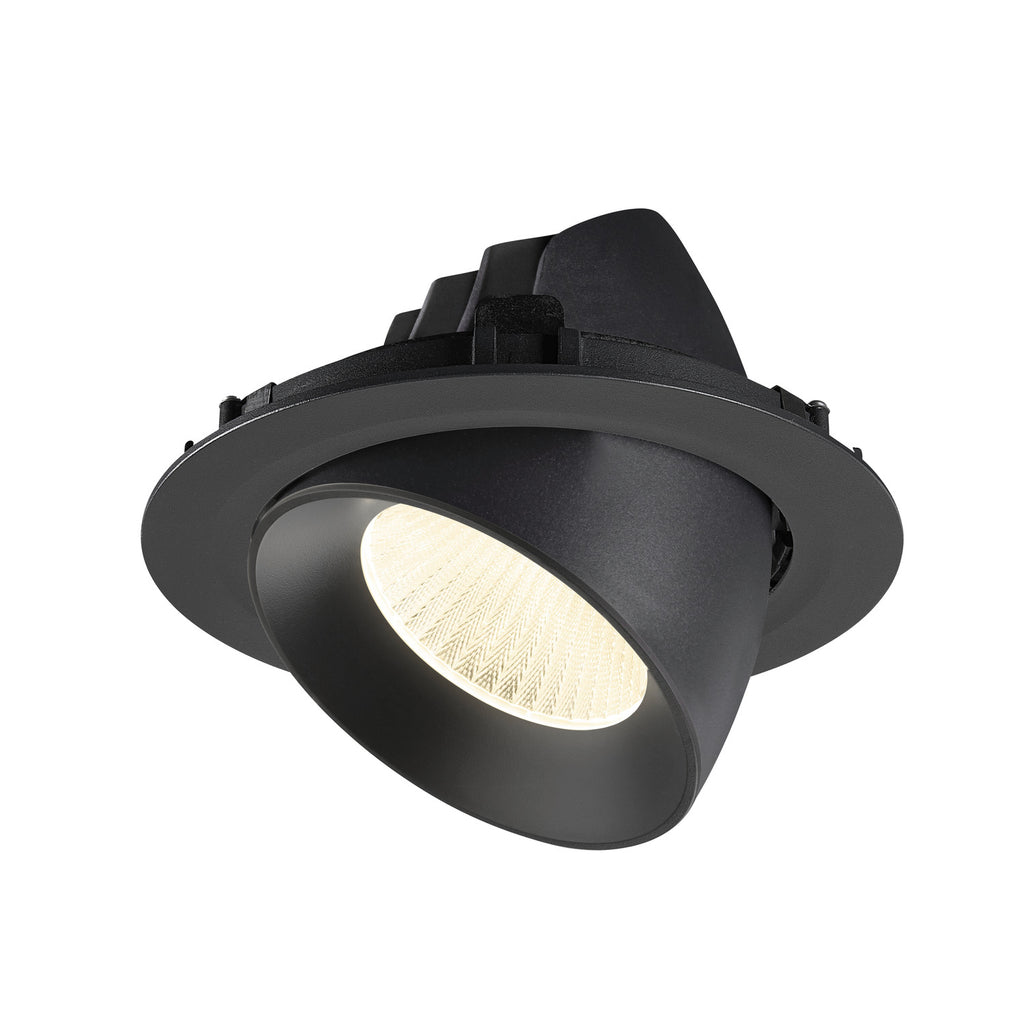 NUMINOS® GIMBLE XL, Luminária de teto embutida, 4000 K, 40°, preto