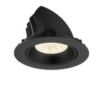 NUMINOS® GIMBLE XL, Luminária de teto embutida, 4000 K, 55°, preto