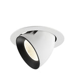 NUMINOS® GIMBLE XL, luminária para encastrar no teto, brance/preta 4000 K 20°