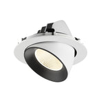 NUMINOS® GIMBLE XL, luminária para encastrar no teto, brance/preta 4000 K 20°