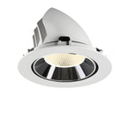 NUMINOS® GIMBLE XL, luminária para encastrar no teto, brance/cromada 4000 K 20°