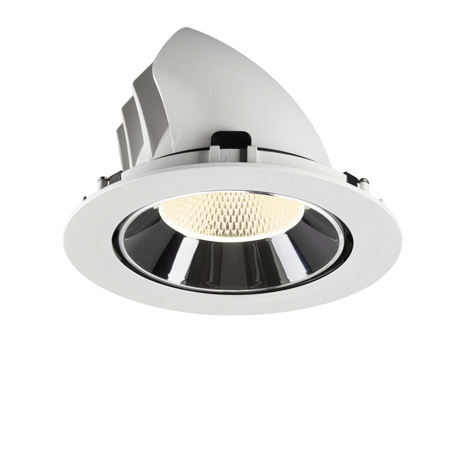 NUMINOS® GIMBLE XL, luminária para encastrar no teto, brance/cromada 4000 K 20°