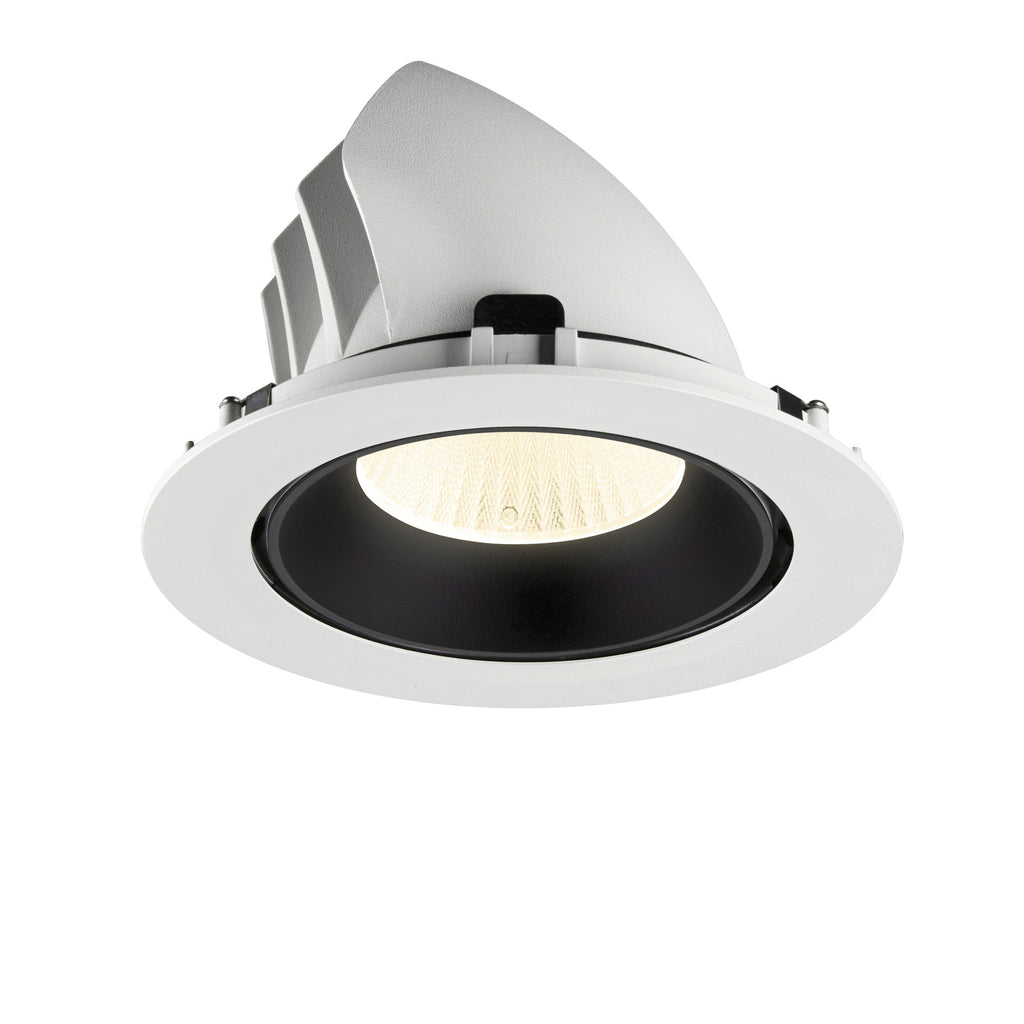 NUMINOS® GIMBLE XL, luminária para encastrar no teto, brance/preta 4000 K 40°