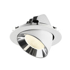 NUMINOS® GIMBLE XL, luminária para encastrar no teto, brance/cromada 4000 K 40°