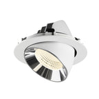 NUMINOS® GIMBLE XL, luminária para encastrar no teto, brance/cromada 4000 K 55°