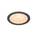 NUMINOS® XL, luminária de teto embutida, 2700 K, 40°, IP20, redonda, preto / branco