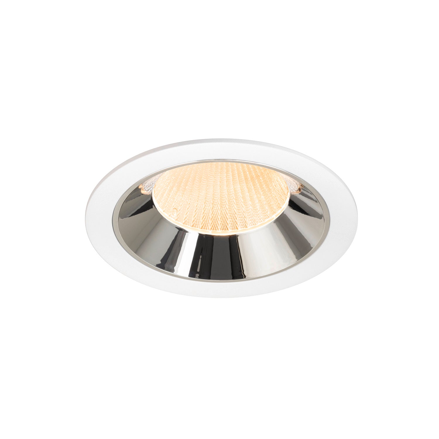 NUMINOS® XL, luminária para encastrar no teto, brance/cromada 2700 K 20°