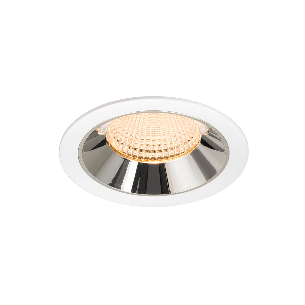 NUMINOS® XL, luminária para encastrar no teto, brance/cromada 2700 K 55°