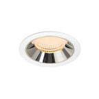 NUMINOS® XL, luminária para encastrar no teto, brance/cromada 2700 K 55°
