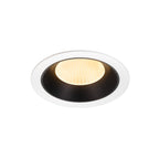 NUMINOS® XL, luminária para encastrar no teto, brance/preta 3000 K 20°