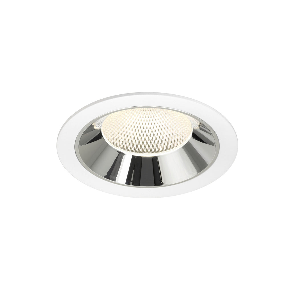 NUMINOS® XL, luminária para encastrar no teto, brance/cromada 4000 K 40°