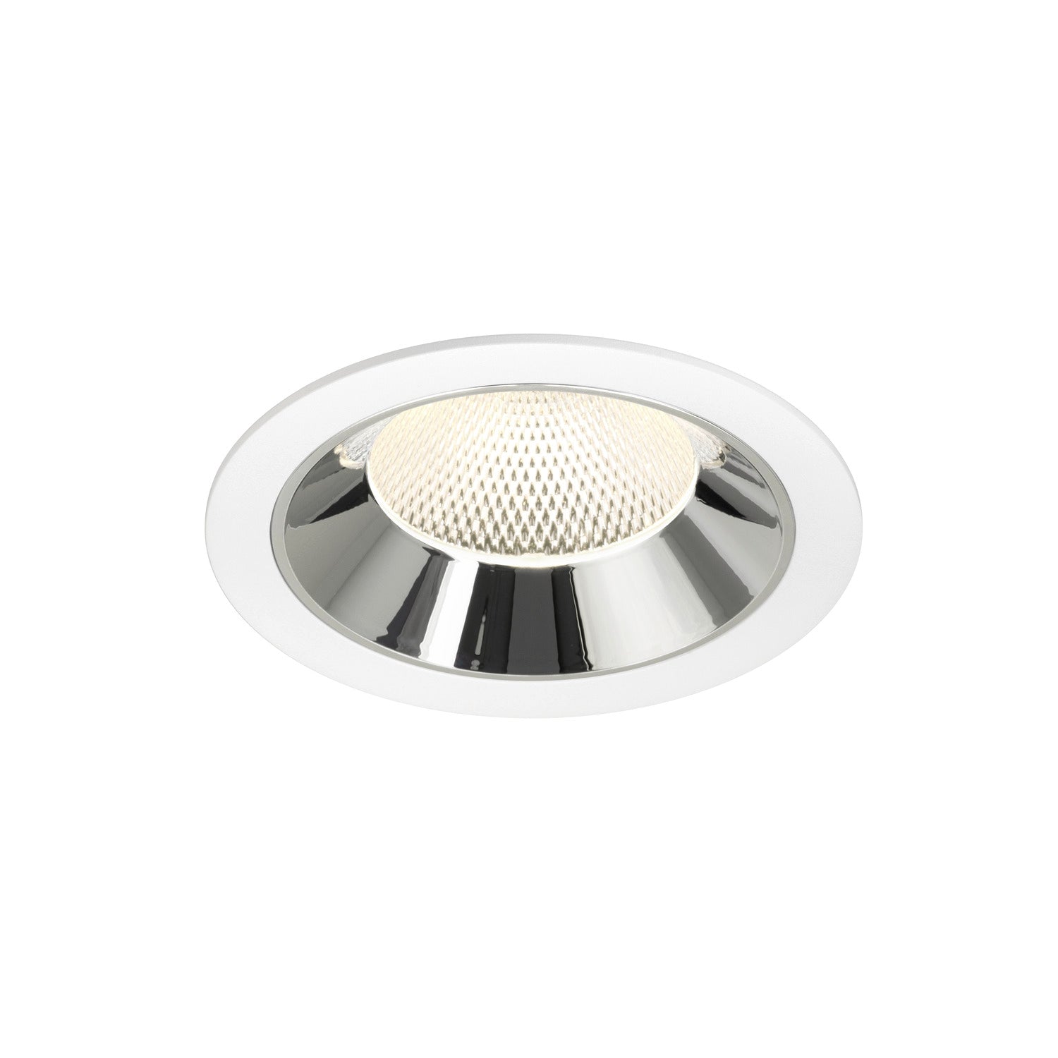 NUMINOS® XL, luminária para encastrar no teto, brance/cromada 4000 K 40°