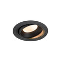 NUMINOS® MOVE XL, Luminária de teto embutida, 2700 K, 20°, IP20, redonda, preta