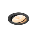NUMINOS® MOVE XL, Luminária de teto embutida, 2700 K, 40°, IP20, redonda, preto / branco