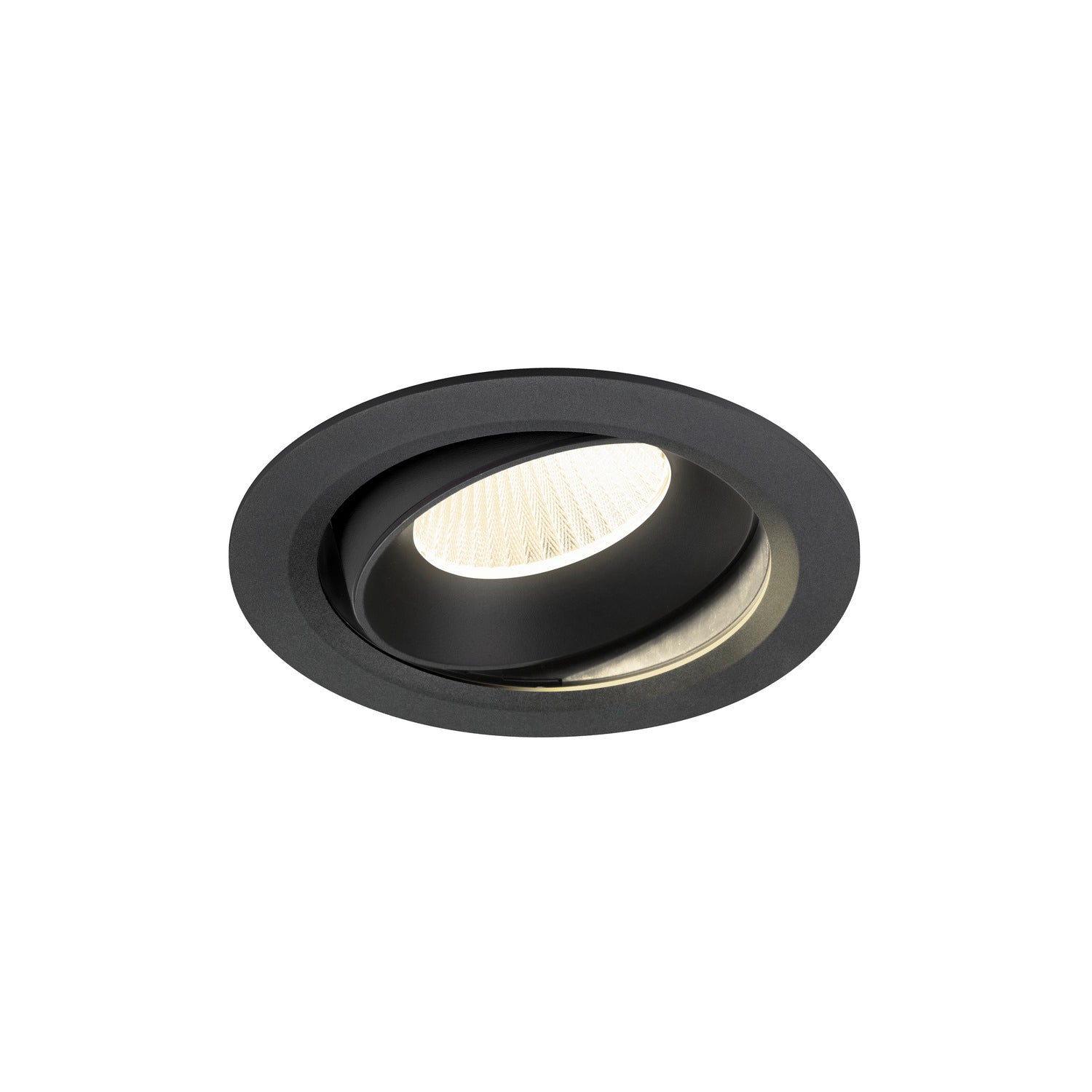 NUMINOS® MOVE XL, Luminária de teto embutida, 4000 K, 40°, IP20, redonda, preta