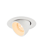 NUMINOS® GIMBLE XS, Luminária de teto embutida, 2700 K, 20°, IP20, redonda, branca