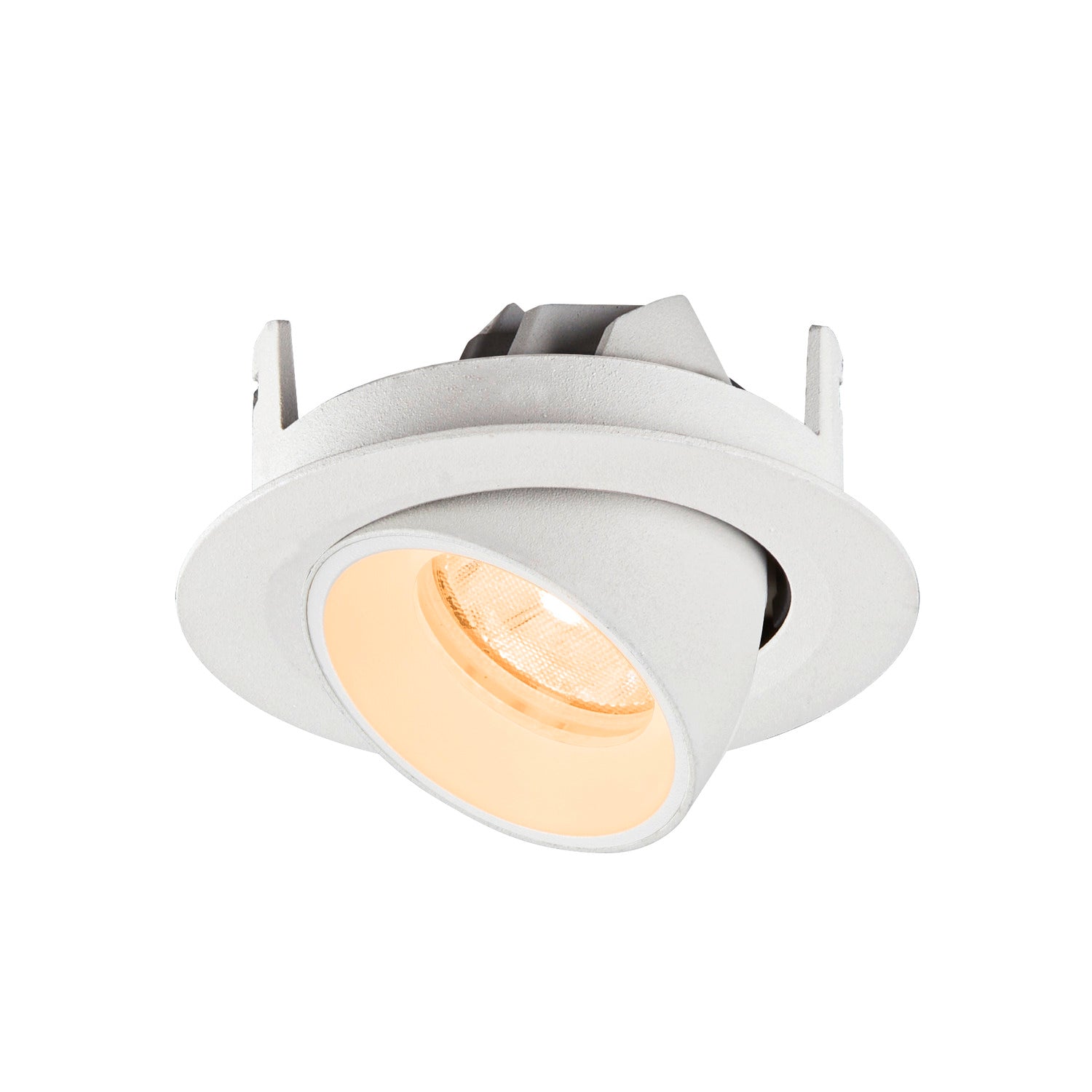 NUMINOS® GIMBLE XS, Luminária de teto embutida, 2700 K, 20°, IP20, redonda, branca