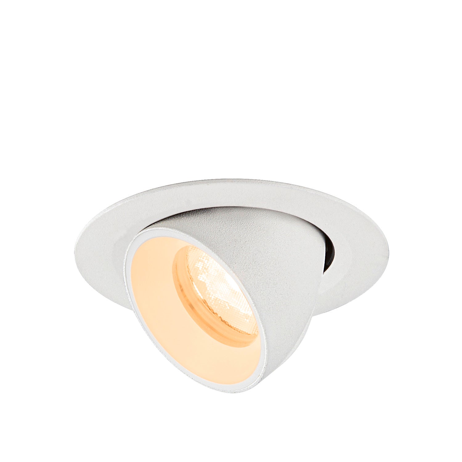 NUMINOS® GIMBLE XS, Luminária de teto embutida, 2700 K, 40°, IP20, redonda, branca