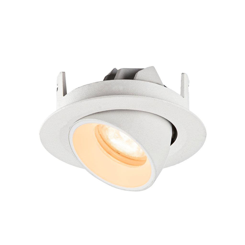 NUMINOS® GIMBLE XS, Luminária de teto embutida, 2700 K, 55°, IP20, redonda, branca
