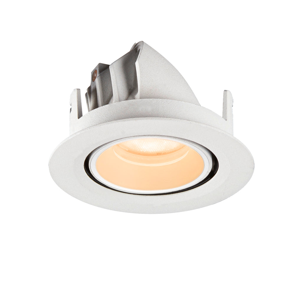 NUMINOS® GIMBLE XS, Luminária de teto embutida, 2700 K, 55°, IP20, redonda, branca