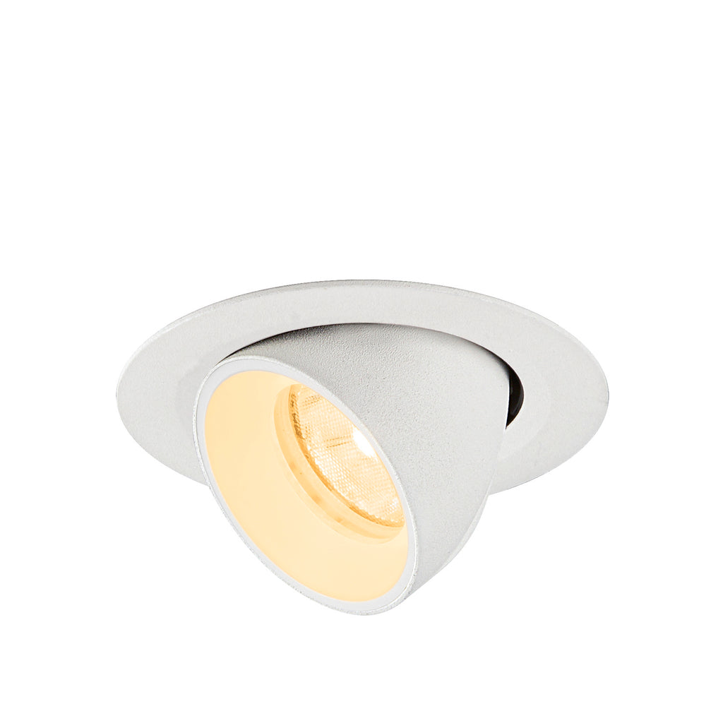 NUMINOS® GIMBLE XS, Luminária de teto embutida, 3000 K, 20°, IP20, redonda, branca