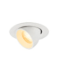 NUMINOS® GIMBLE XS, Luminária de teto embutida, 3000 K, 40°, IP20, redonda, branca