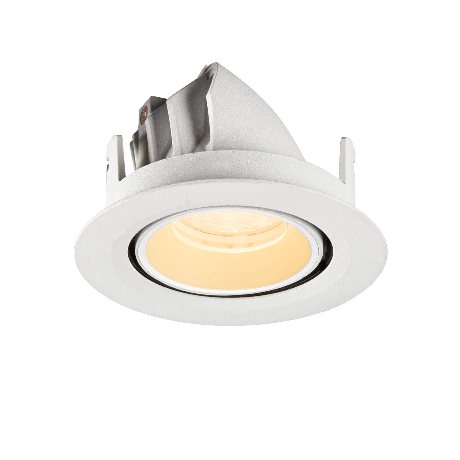 NUMINOS® GIMBLE XS, Luminária de teto embutida, 3000 K, 40°, IP20, redonda, branca