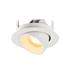 NUMINOS® GIMBLE XS, Luminária de teto embutida, 3000 K, 55°, IP20, redonda, branca