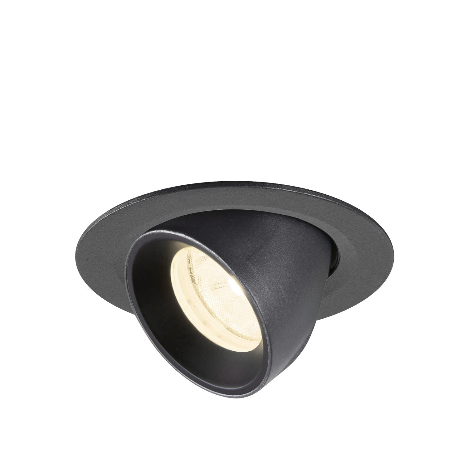 NUMINOS® GIMBLE XS, Luminária de teto embutida, 4000 K, 20°, IP20, redonda, preta
