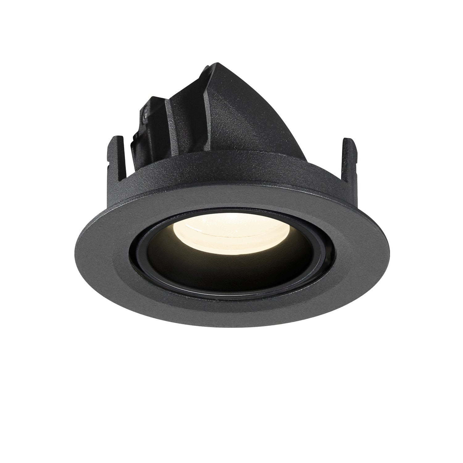 NUMINOS® GIMBLE XS, Luminária de teto embutida, 4000 K, 20°, IP20, redonda, preta