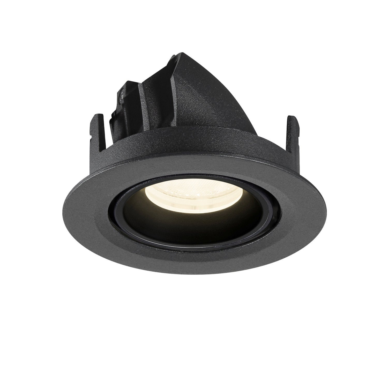 NUMINOS® GIMBLE XS, Luminária de teto embutida, 4000 K, 40°, IP20, redonda, preta