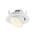 NUMINOS® GIMBLE XS, Luminária de teto embutida, 4000 K, 20°, IP20, redonda, branca