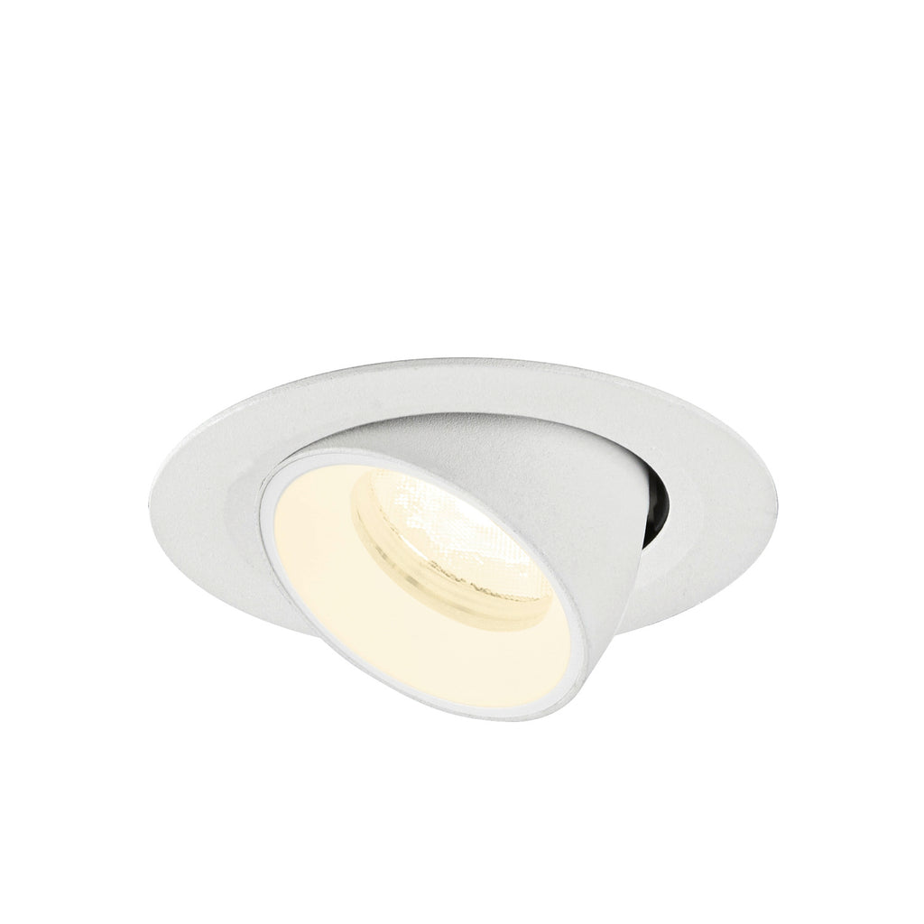 NUMINOS® GIMBLE XS, Luminária de teto embutida, 4000 K, 40°, IP20, redonda, branca