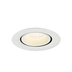 NUMINOS® GIMBLE XS, Luminária de teto embutida, 4000 K, 40°, IP20, redonda, branca