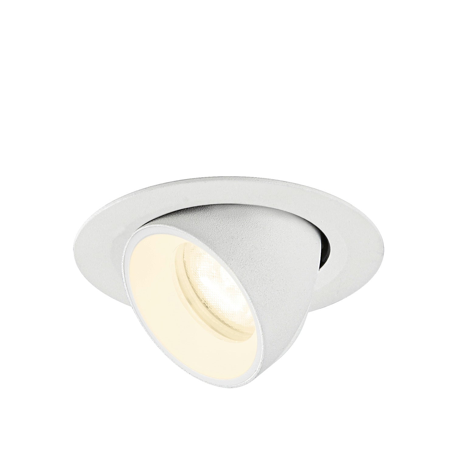 NUMINOS® GIMBLE XS, Luminária de teto embutida, 4000 K, 55°, IP20, redonda, branca